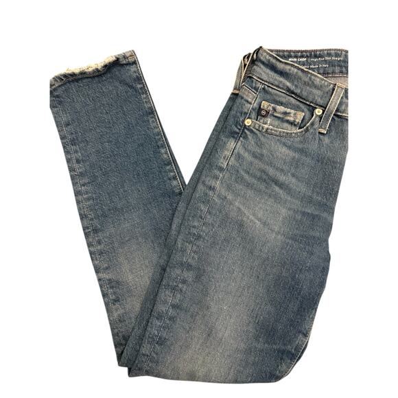 AG Mari Crop High Rise Slim Straight Jean Size 23 - Picture 8 of 9